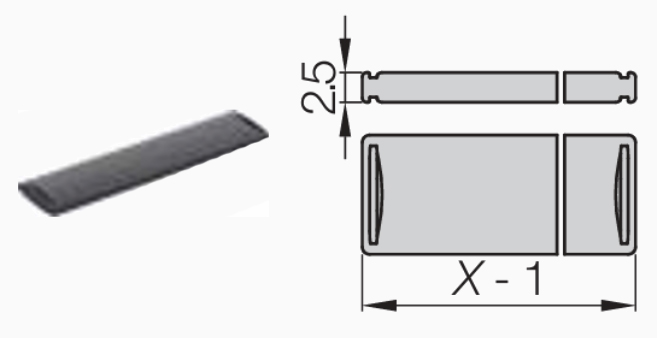 EasyClip mini E17 - Горизонтальные перегородки SH25